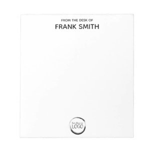 Minimalist Business Logo Personalised Staff Notepad