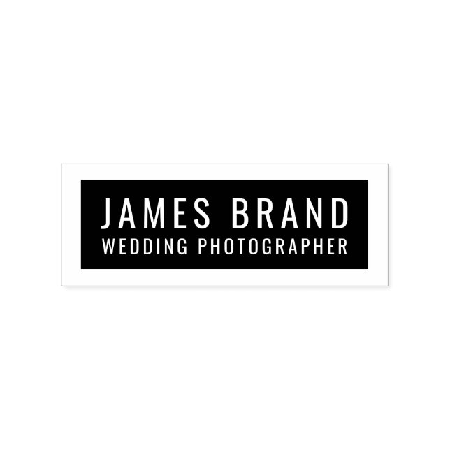 Minimalist Business Logo Rubber Stamp (Imprint)