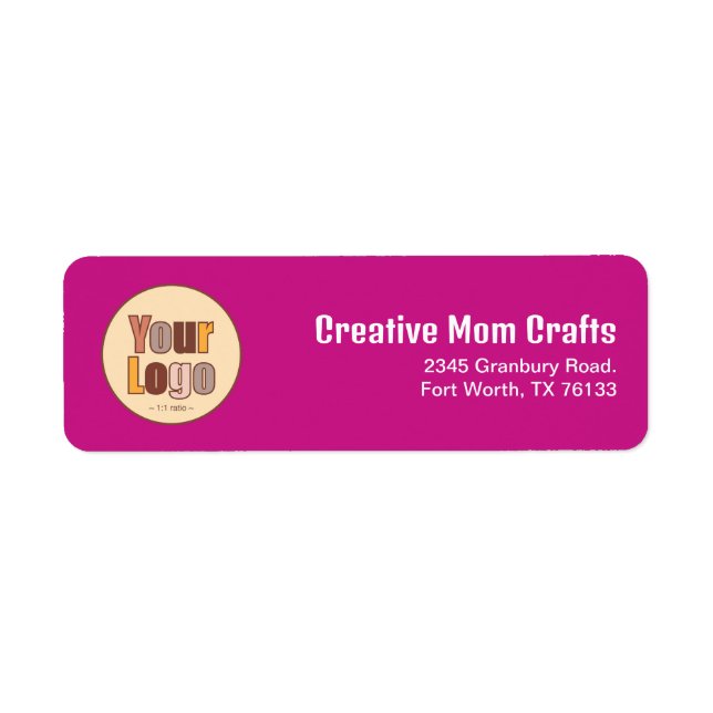 Minimalist Business Logo Template Return Address (Front)