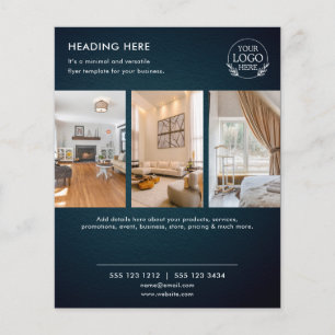 Minimalist Business Marketing Flyer   Logo & Photo