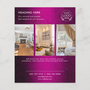 Minimalist Business Marketing Flyer Logo & Photo