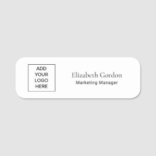 Minimalist Business Name Tag Label Template