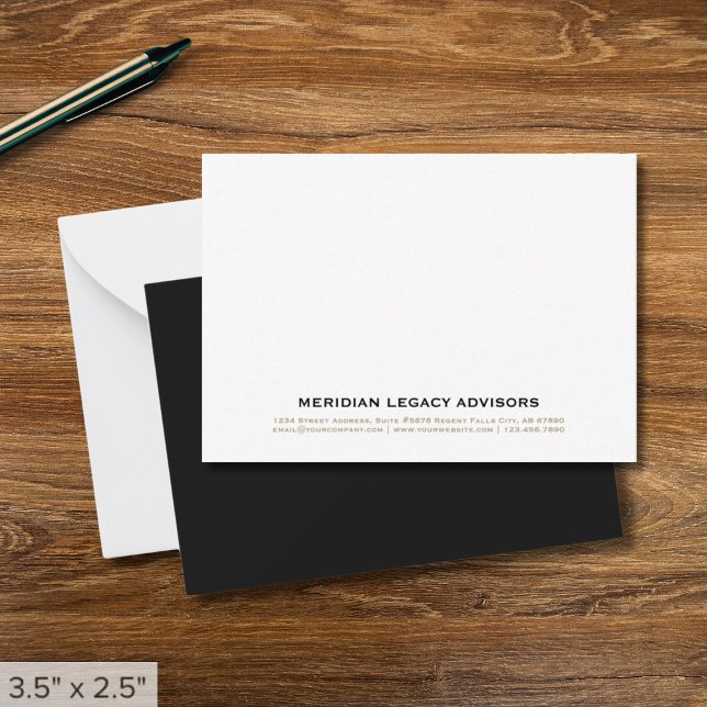 Minimalist Business Note Card (Creator Uploaded)