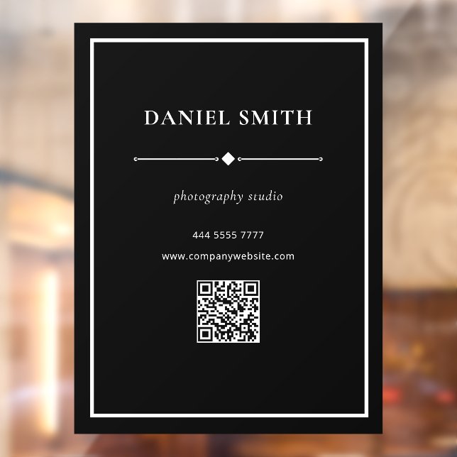 Minimalist Business Office Black with QRcode Door (Sheet 2)