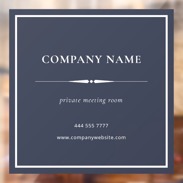 Minimalist Business Office Name White on Grey (Sheet 2)