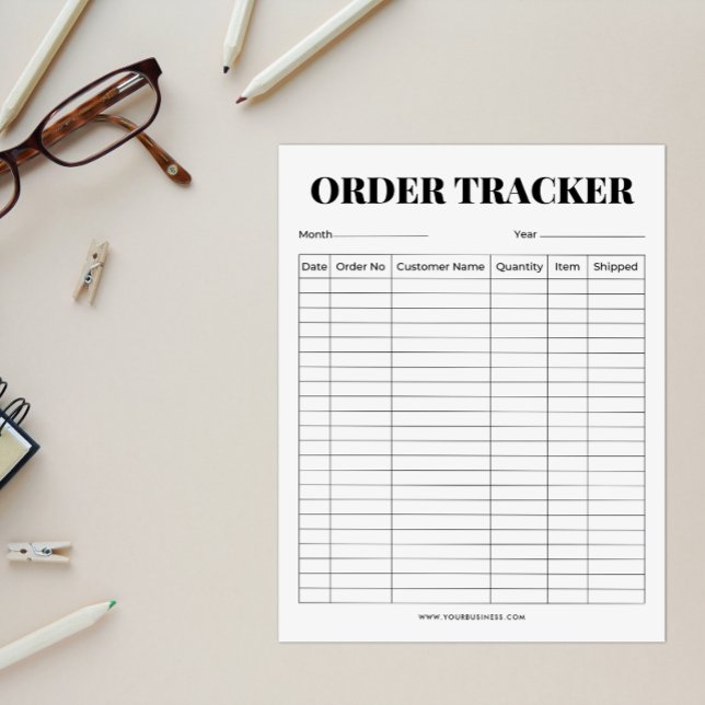 Minimalist Business Order Tracker Notepad (Creator Uploaded)
