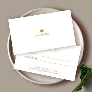 Minimalist Business Referral Card