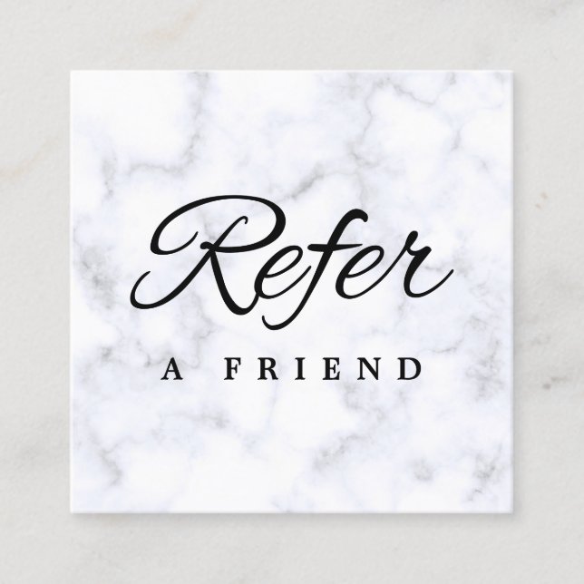 Minimalist Business Referral Card (Front)