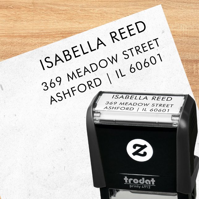 Minimalist Business Return Address Stamp (Creator Uploaded)
