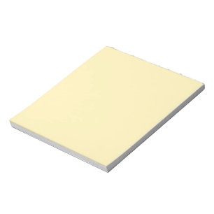 Minimalist butter yellow plain solid pastel simple notepad