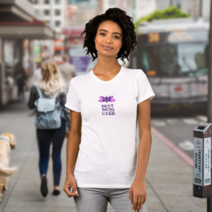 Minimalist Butterfly Cartoon Best Mom Ever T-Shirt