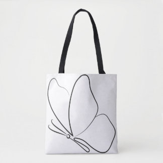Minimalist Butterfly tote Bag