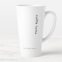 Minimalist Caffè Latte Latte Mug