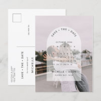 Minimalist calendar photo Save the Date Invitation
