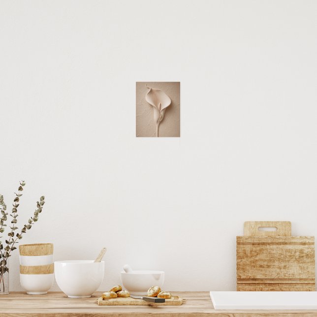 Minimalist Calla Lily Wall Art (Kitchen)
