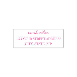 Minimalist Calligraphy Address Stamp for Style