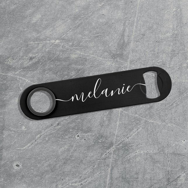 Minimalist Calligraphy Black White Bridesmaid Gift (Creator Uploaded)