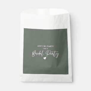 Minimalist Calligraphy Bridal Party Favour Bags