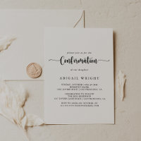Minimalist Calligraphy Confirmation 