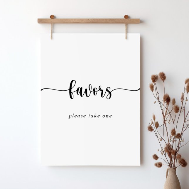 Minimalist Calligraphy Favours Sign (Creator Uploaded)