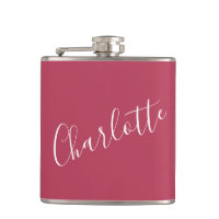 Minimalist Calligraphy Personalised Name Magenta