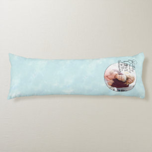 Minimalist Calligraphy Photo Birthday Grandma Body Cushion