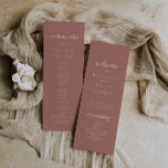 Minimalist Calligraphy Terracotta Wedding Program Programme<br><div class="desc">This minimalist calligraphy terracotta wedding program is perfect for a rustic wedding. The simple and elegant design features classic and fancy script typography.</div>