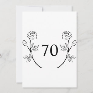 Minimalist calligraphy text birthday party invitation