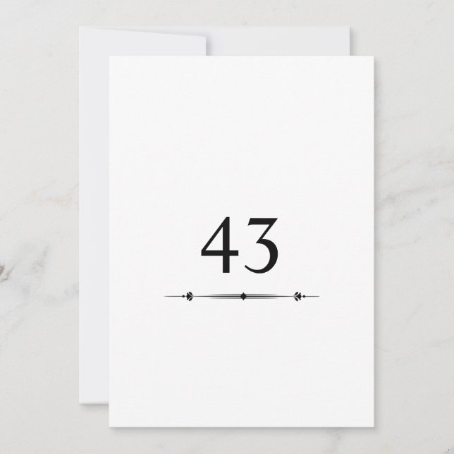 Minimalist calligraphy text birthday party  invitation (Front)