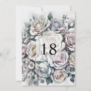 Minimalist calligraphy text birthday party  invitation
