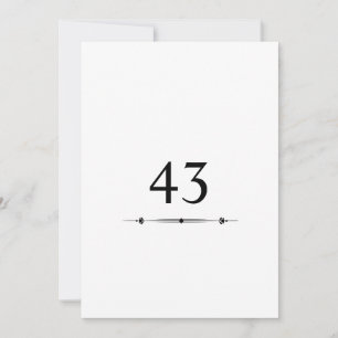 Minimalist calligraphy text birthday party invitation