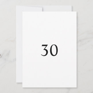 Minimalist calligraphy text birthday party invitation