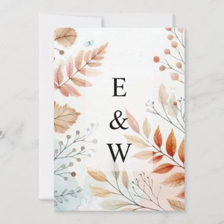 Minimalist calligraphy text  invitation