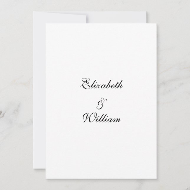 Minimalist calligraphy text  invitation (Front)