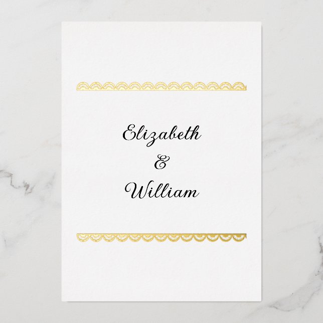 Minimalist calligraphy text  invitation (Front)