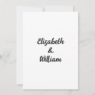 Minimalist calligraphy text  invitation