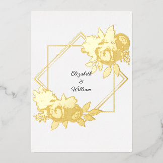 Minimalist calligraphy text invitation