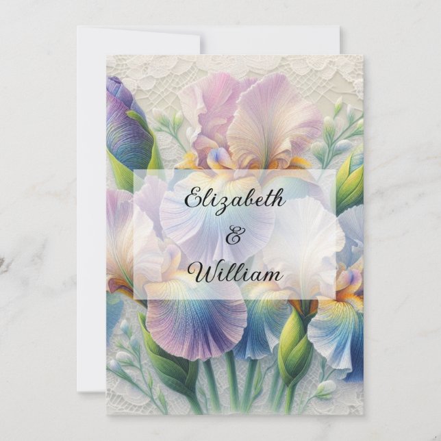 Minimalist calligraphy text  invitation (Front)
