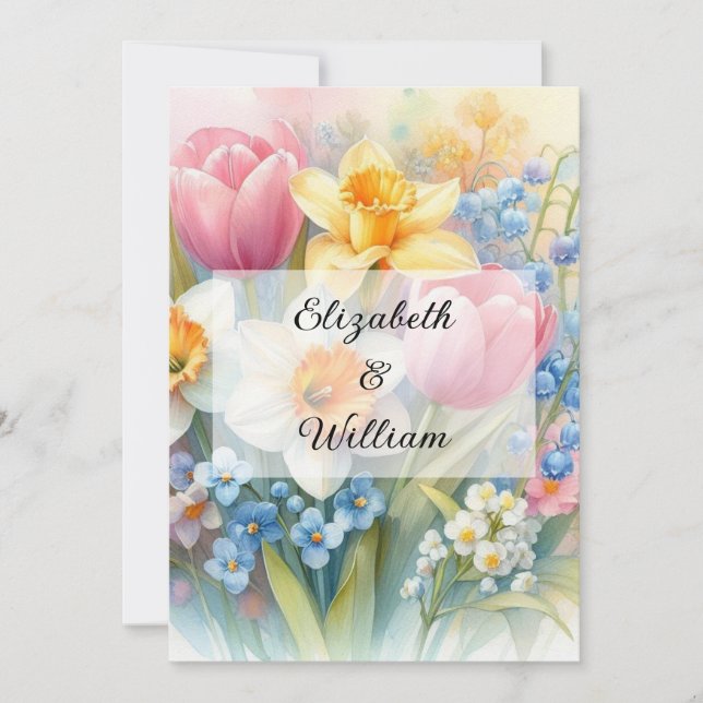 Minimalist calligraphy text  invitation (Front)