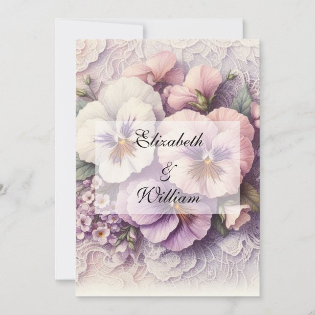 Minimalist calligraphy text  invitation (Front)