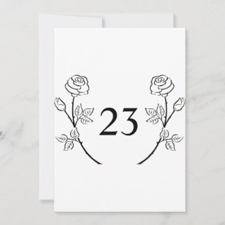 Minimalist calligraphy text invitation