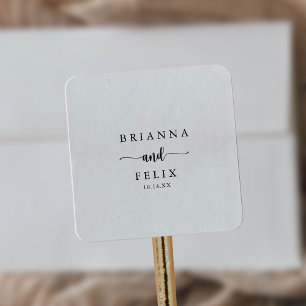 Minimalist Calligraphy Wedding Envelope Seals