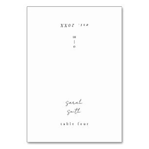 Minimalist Calligraphy Wedding Table Place Card