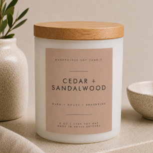 Minimalist Candle Branding Label