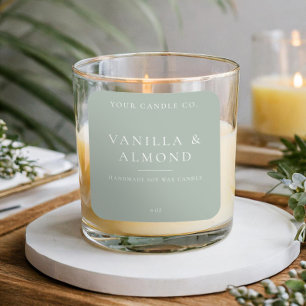 Minimalist Candle Label