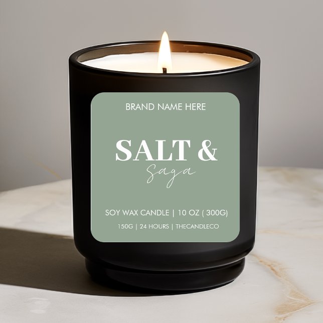 Minimalist Candle Label Sticker | Custom Soy Wax  (Creator Uploaded)