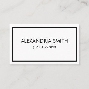 Minimalist Capitals Business Card