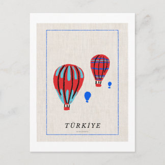 Minimalist Cappadocia Poster - Türkiye Souvenir Holiday Postcard