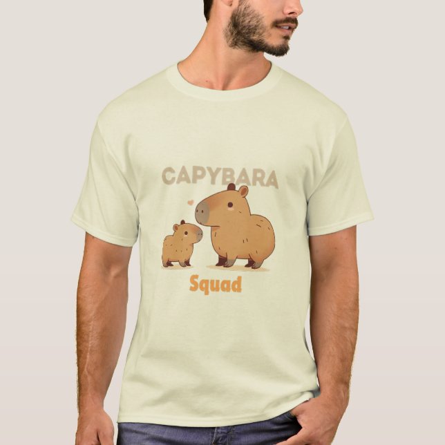 Minimalist Capybara Silhouette T-Shirt (Front)