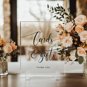 Minimalist Cards and gifts Acrylic Sign